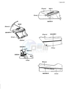 ZX 600 [NINJA 600R] (C3-C7) [NINJA 600R] drawing DECALS-- EBONY_GRAY- -