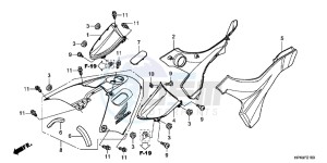 TRX420TMB TRX420 ED drawing SIDE COVER/TANK COVER