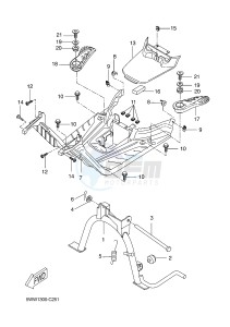 CW50 BW'S (5WWS) drawing STAND & FOOTREST