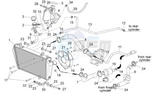 Shiver 750 drawing Cooling system