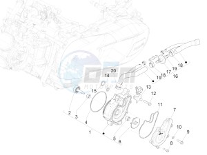 GTS 150 4T 3V IE ABS E4 (EMEA) drawing Cooler pump