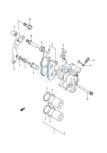 TS200R (E28) drawing FRONT CALIPER