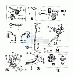 FIGHT ZA 30 (DK) drawing BRAKE CALIPER *HENG TONG*