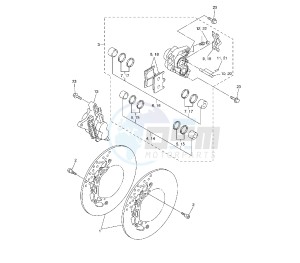 FZ1 1000 drawing FRONT BRAKE CALIPER