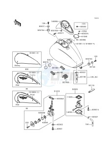 VN 1500 E [VULCAN 1500 CLASSIC] (E1) [VULCAN 1500 CLASSIC] drawing FUEL TANK