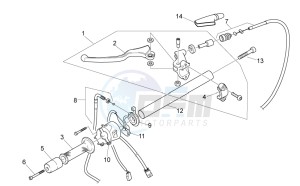 RS 125 E2 - E3 drawing LH Controls