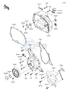 KLX110 KLX110CFF EU drawing Engine Cover(s)