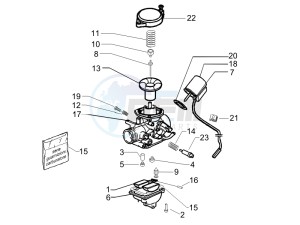 Fly 50 4t (USA) drawing Carburetors components