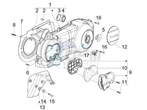 Nexus 300 ie e3 drawing Crankcase cover - Crankcase cooling