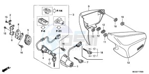 VT750CA9 Korea - (KO / ST) drawing SIDE COVER