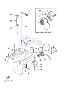 9-9FMHS drawing PROPELLER-HOUSING-AND-TRANSMISSION-2