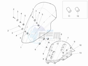 MP3 400 rl Touring drawing Windshield