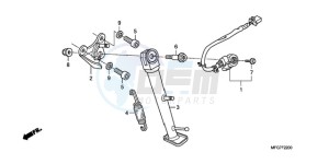 CB600FA39 Australia - (U) drawing STAND