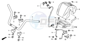 TRX420FM FOURTRAX drawing HANDLE PIPE