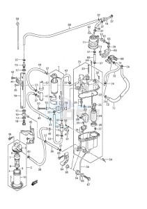 DF 200 drawing Fuel Pump/Fuel Vapor Separator (2004 to 2010)