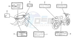 PK50 drawing CAUTION LABEL