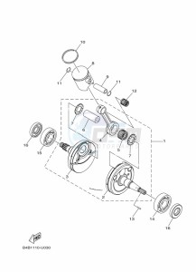 YZ85LW YZ85 (B0GG) drawing CRANKSHAFT & PISTON