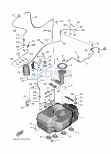 YXF850ES YX85FPSN (BARH) drawing FUEL TANK