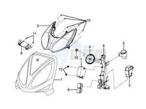 JET BASIX 50 drawing FR PLATE / HEAD LIGHT / INDICATOR RELAY