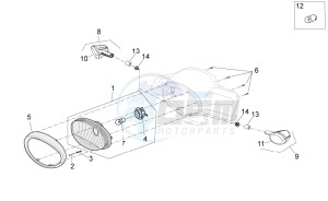 Scarabeo 50 2t e2 (eng. piaggio) drawing Lights