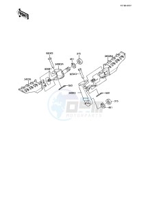 KE 175 D [KE175] (D4-D5) [KE175] drawing FOOTRESTS