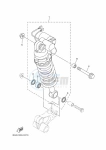 MT-10 MTN1000D (BGG6) drawing REAR SUSPENSION