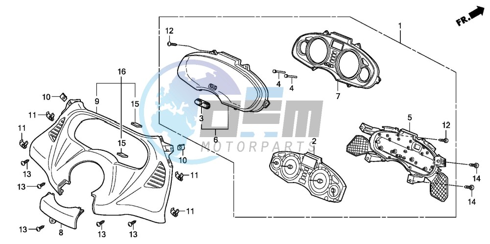 SPEEDOMETER (FES1257/A7)(FES1507/A7)