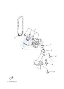 MT09A MT-09 ABS 900 (2DRR) drawing OIL PUMP