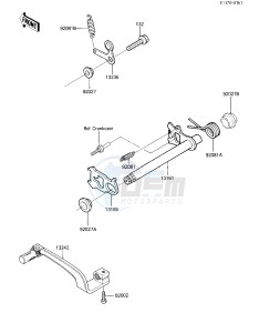 KXT 250 B [TECATE] (B1) [TECATE] drawing GEAR CHANGE MECHANISM