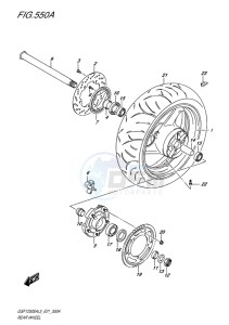 GSF-1250S ABS BANDIT EU drawing REAR WHEEL