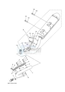 YFZ450R YFZ450RSEB YFZ450R SPECIAL EDITION (18PM 18PN) drawing EXHAUST