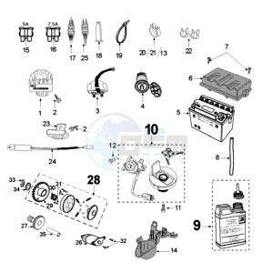 FIGHT 3 4T LE MANS drawing ELECTRIC PART