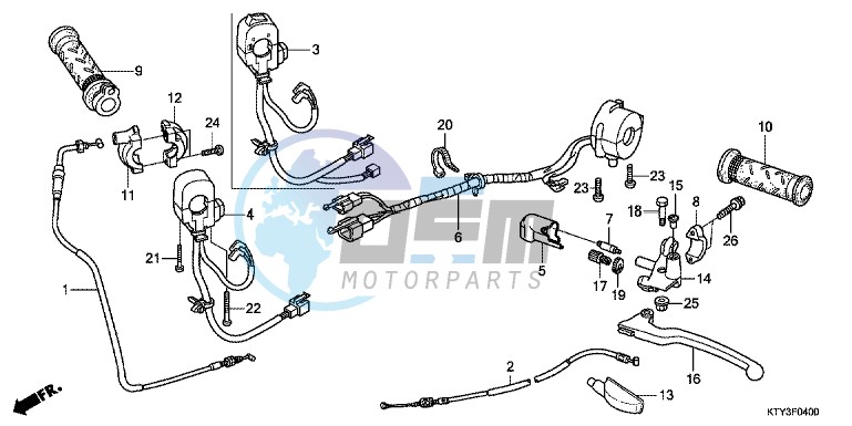 HANDLE LEVER/SWITCH/CABLE