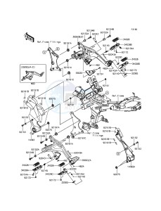 ER-6N_ABS ER650FDS XX (EU ME A(FRICA) drawing Footrests