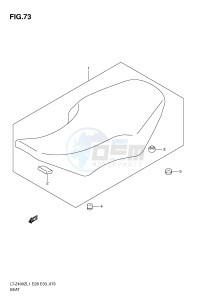 LT-Z400 (E28-E33) drawing SEAT (LT-Z400L1 E33)