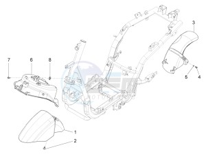 Fly 150 4T 3V ie (APAC) drawing Wheel housing - Mudguard