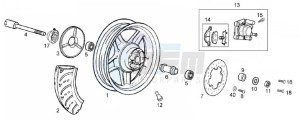 ATLANTIS BULLET - 50 cc VTHAL1AE2 Euro 2 2T AC GBR drawing Front wheel (Positions)