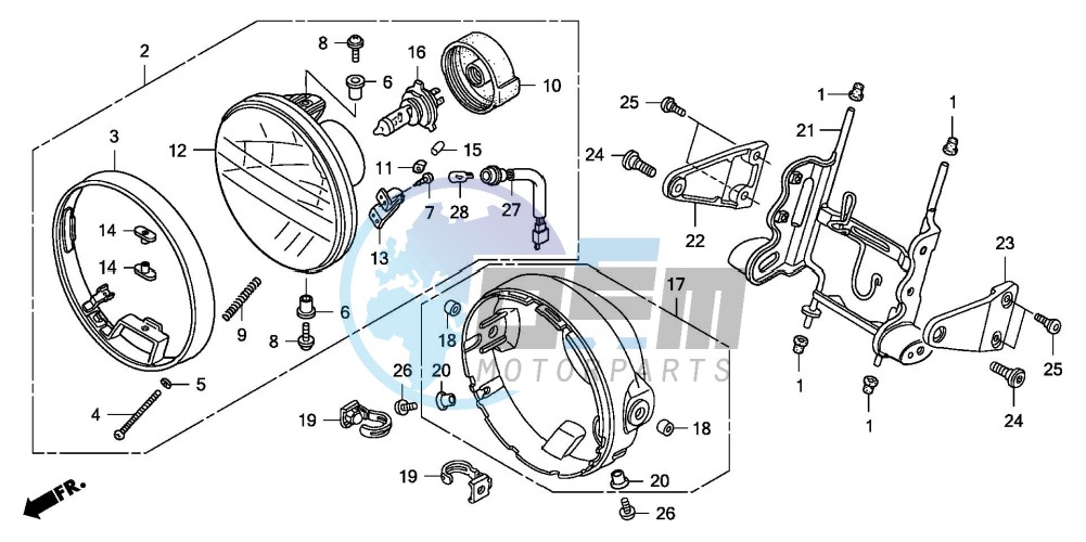 HEADLIGHT (CB1300/A)