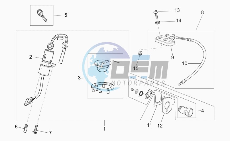 Lock hardware kit