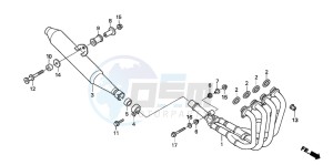 CBF600S drawing EXHAUST MUFFLER (CBF600S6/SA6/N6/NA6)