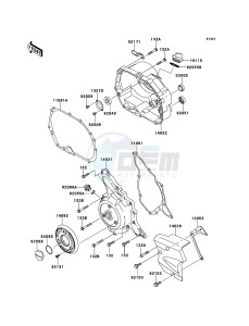 KLX110 KLX110CCF EU drawing Engine Cover(s)