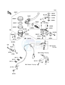 NINJA_ZX-10R_ABS ZX1000KEF FR XX (EU ME A(FRICA) drawing Front Master Cylinder