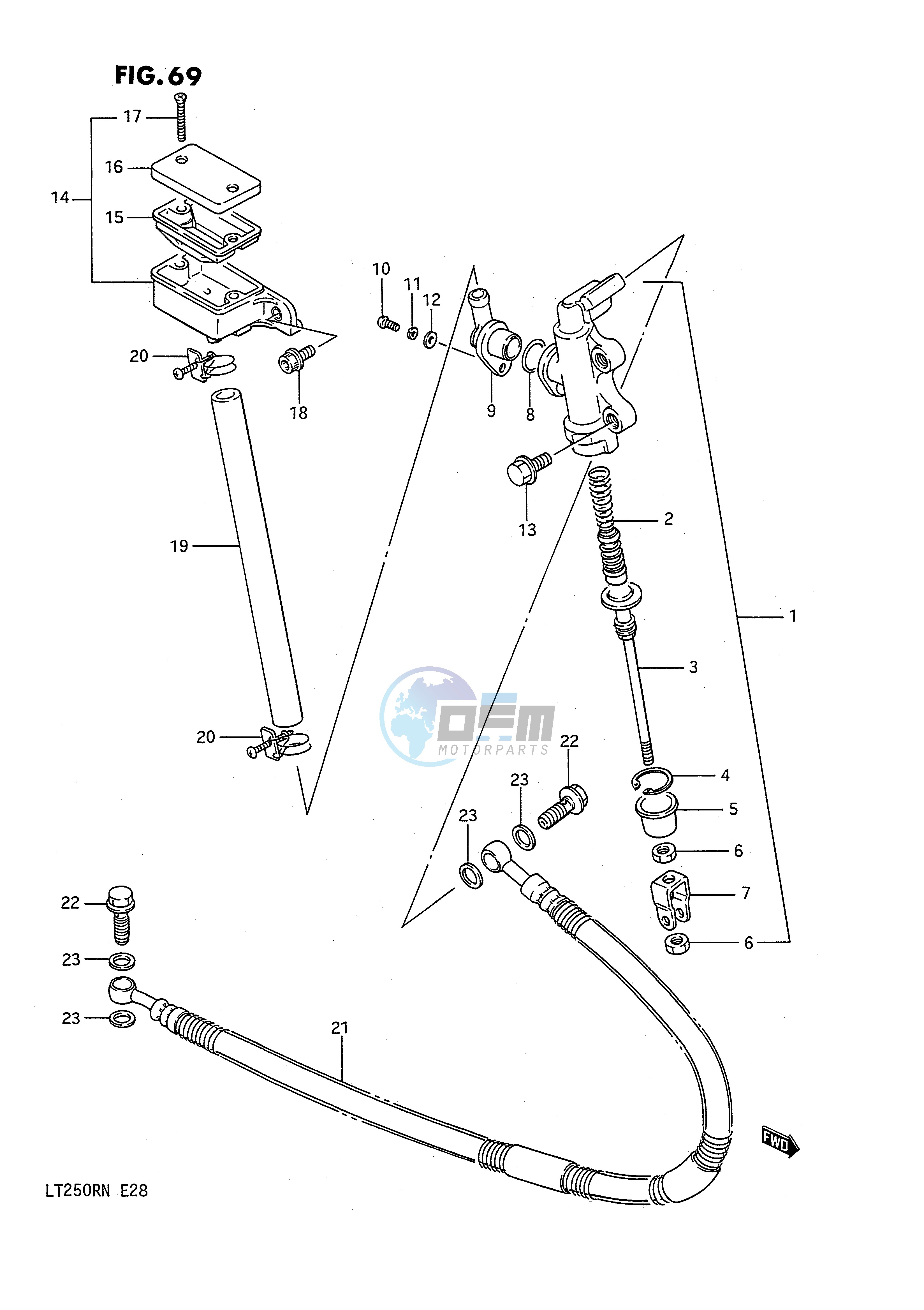 REAR MASTER CYLINDER (MODEL F)