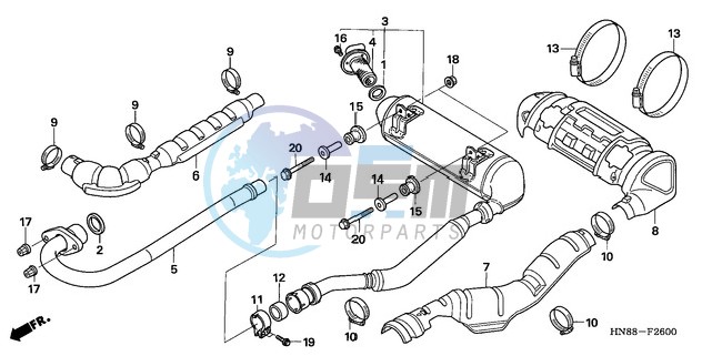 EXHAUST MUFFLER