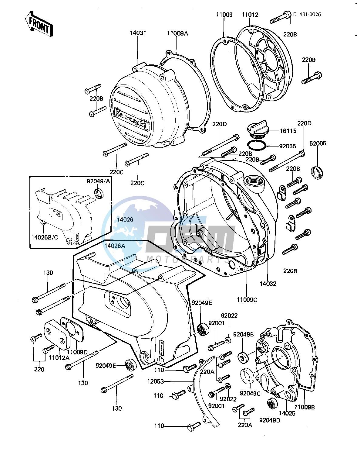 ENGINE COVERS -- 81-82 H1_H2- -