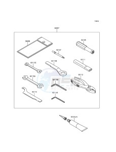 NINJA 300 ABS EX300BGF XX (EU ME A(FRICA) drawing Owner's Tools