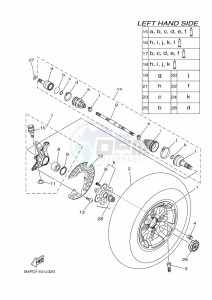 YFM700FWAD GRIZZLY 700 EPS (BFE8) drawing FRONT WHEEL