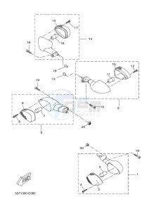 YZF-R125 R125 (5D7J 5D7J 5D7J) drawing FLASHER LIGHT