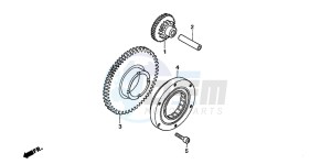 CBF600NA drawing STARTING CLUTCH (CBF600S6/SA6/N6/NA6)