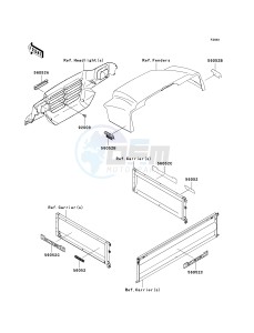 KAF 950 C [MULE 3010 TRANS4X4 DIESEL] (C7F) C7F drawing DECALS